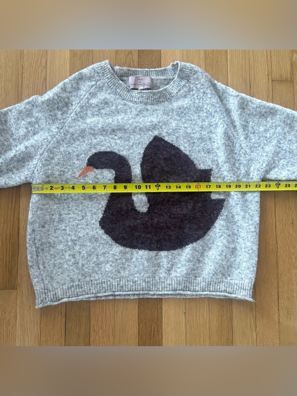 Folk By Hansel From Basel Sweater Swan Anthropologie Medium Wool Blend - Picture 6 of 11